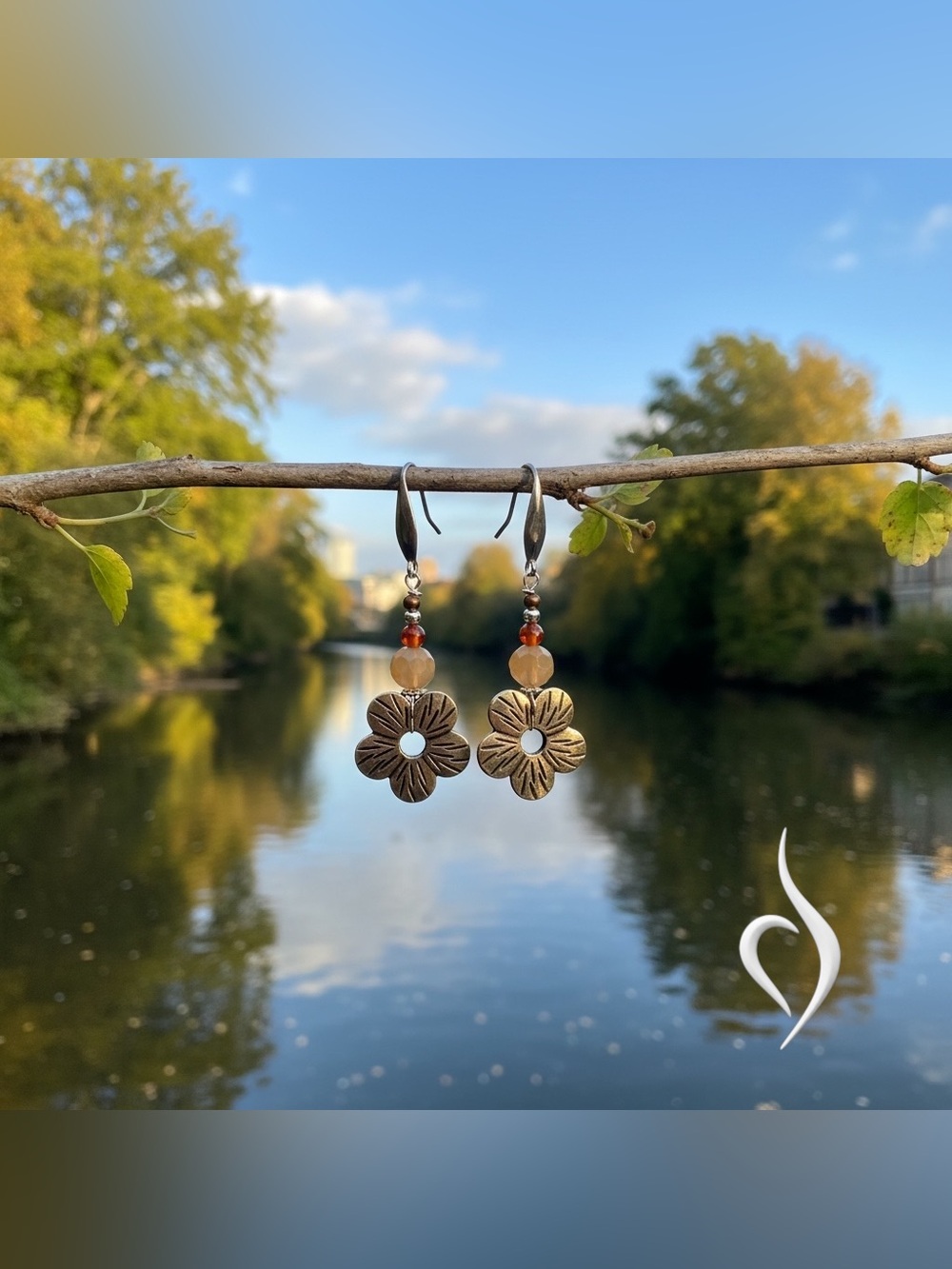 Jasper & Silver Earrings